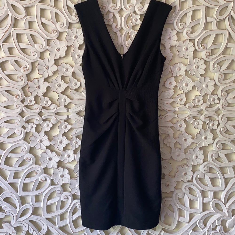 Express black dress size 2 v neck dress